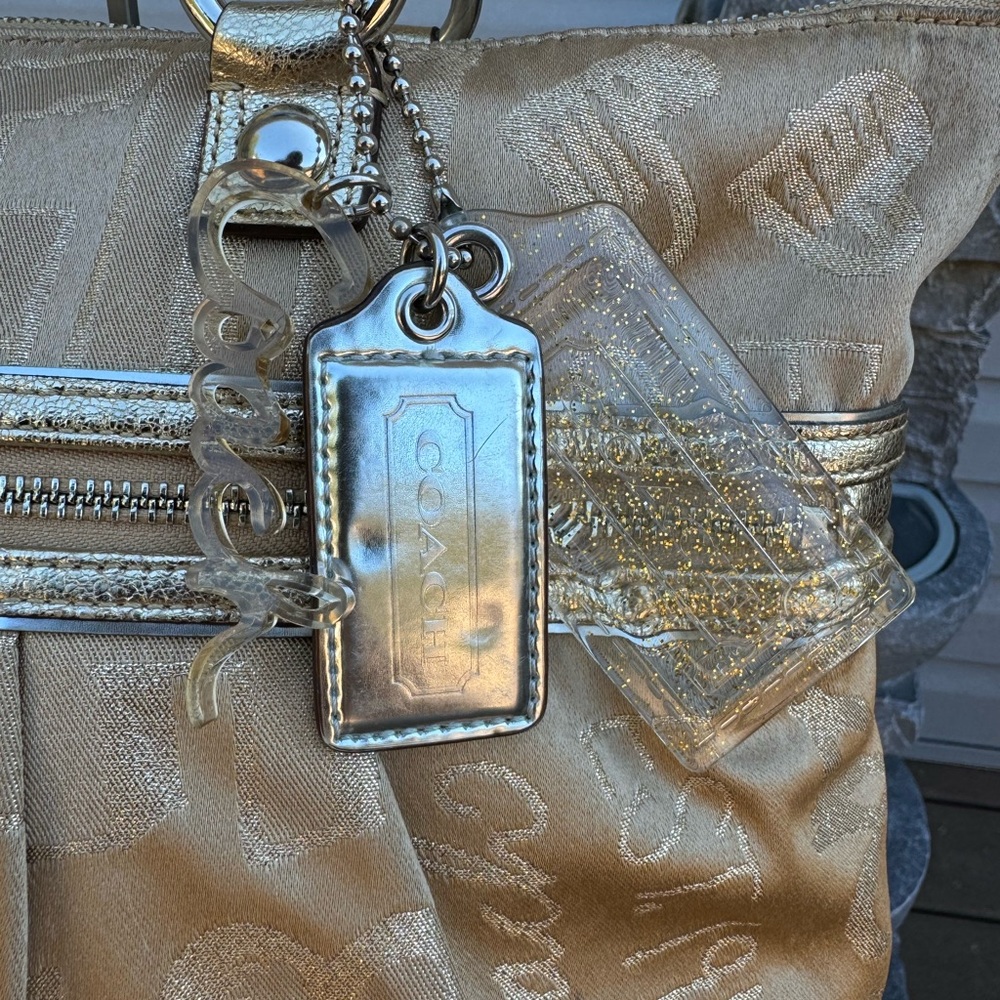 Coach Poppy Story Patch Glam Tote - Picture 4 of 14